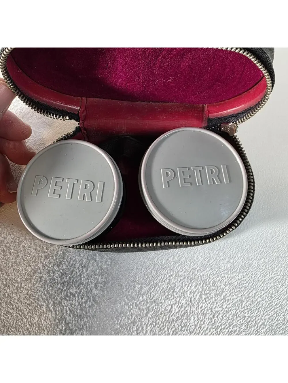 Wide Angle and Telephoto Auxiliary Lenses for Petri 7S Camera